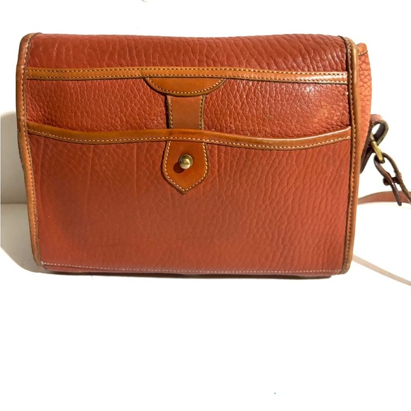 Dooney bourke vintage Classic Brown distressed Leather Crossbody Bag - Picture 2 of 12